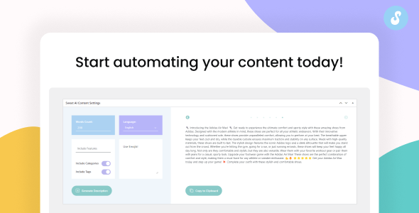 AI Content Generation Widget